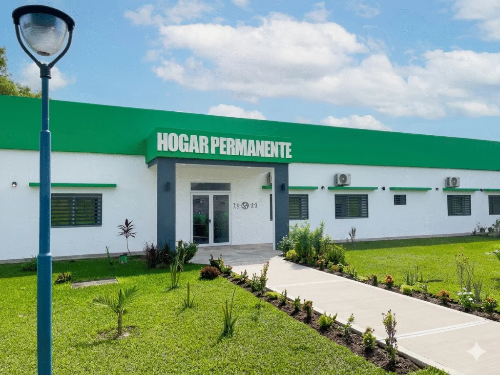 Frente del Hogar Permanente en Colonias Unidas